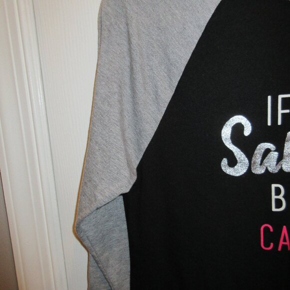 Women's size m (8-10) shirt "if only sarcasm burned calories" - Picture 7 of 9